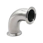 8.000" OD 12ga Tri-Clamp 90° Elbow - (2CMP) - Polished OD/ID - 316L Stainless