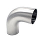 1.500" 16ga Tight Radius Butt-Weld 90° Elbow with Tangents - (L2S - Special) - Polished OD/ID - 304 Stainless