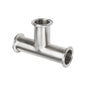 4.000" OD 14ga Tri-Clamp Tee - (7MP) - Polished OD/ID - 304 Stainless