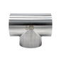 4.000" OD 16ga Short Tee Butt-Weld - (7WWW) - Polished OD/ID - 316L Stainless