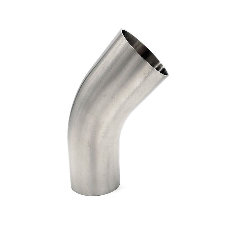 3.000" 16ga Butt-Weld 45° Elbow with Tangents - (L2KS - Special) - Polished OD/ID - 304 Stainless