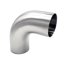 2.000" 16ga Tight Radius Butt-Weld 90° Elbow with Tangents - (L2S - Special) - Polished OD/ID - 304 Stainless