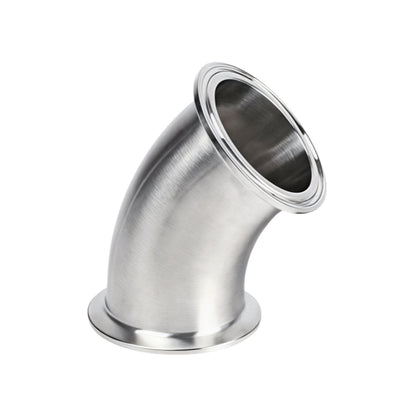 1.500" OD 16ga Tri-Clamp 45° Elbow - (2KMP) - Polished OD/ID - 316L Stainless